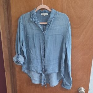 Harper Light Blue Button Down Shirt